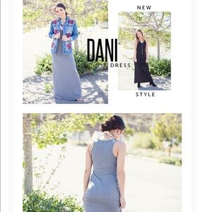 Lularoe Dani Gray Maxi Dani Dress